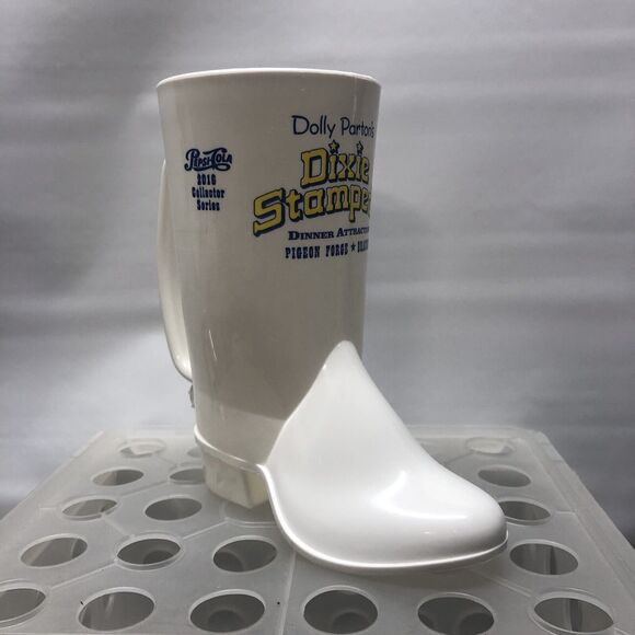 2016 Collector Series Dolly Parton Dixie Stampede Pepsi Cola Plastic Boot Mug - Picture 2 of 11